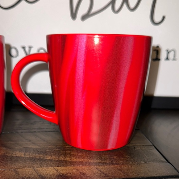 2022 Starbucks Coffee Co. Red Multi Color Ceramic 12oz. Mugs/Cups Set of 2 - Picture 6 of 11